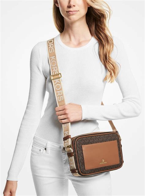 michael kors maeve large logo and faux leather crossbody bag|maeve crossbody bag.